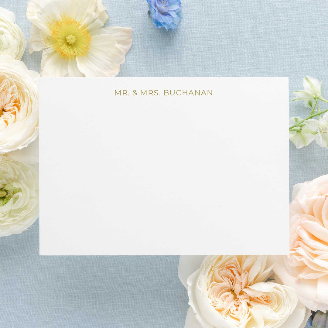 Foil Pressed Note Cards