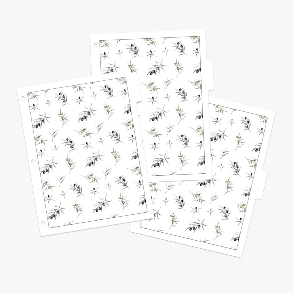 Recipe Tabs - Olive Bunch