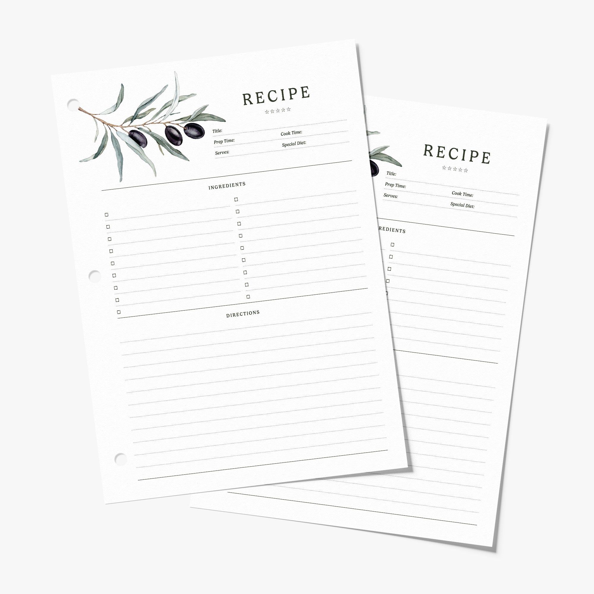 recipe card binder pages The other side is blank for you to customize to fit your needs DIY Recipe Binder - Hannah
