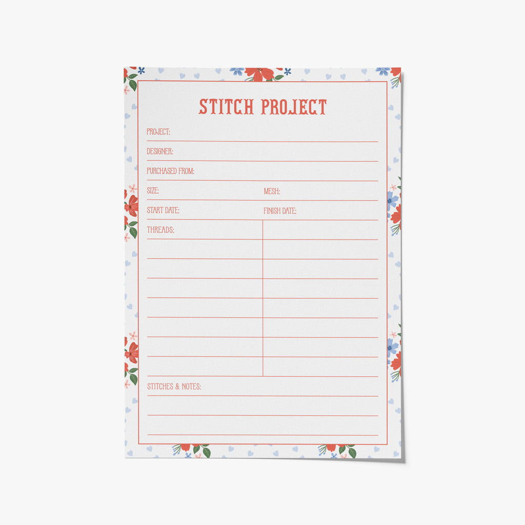 Needlepoint Project Cards - Heirloom Heart