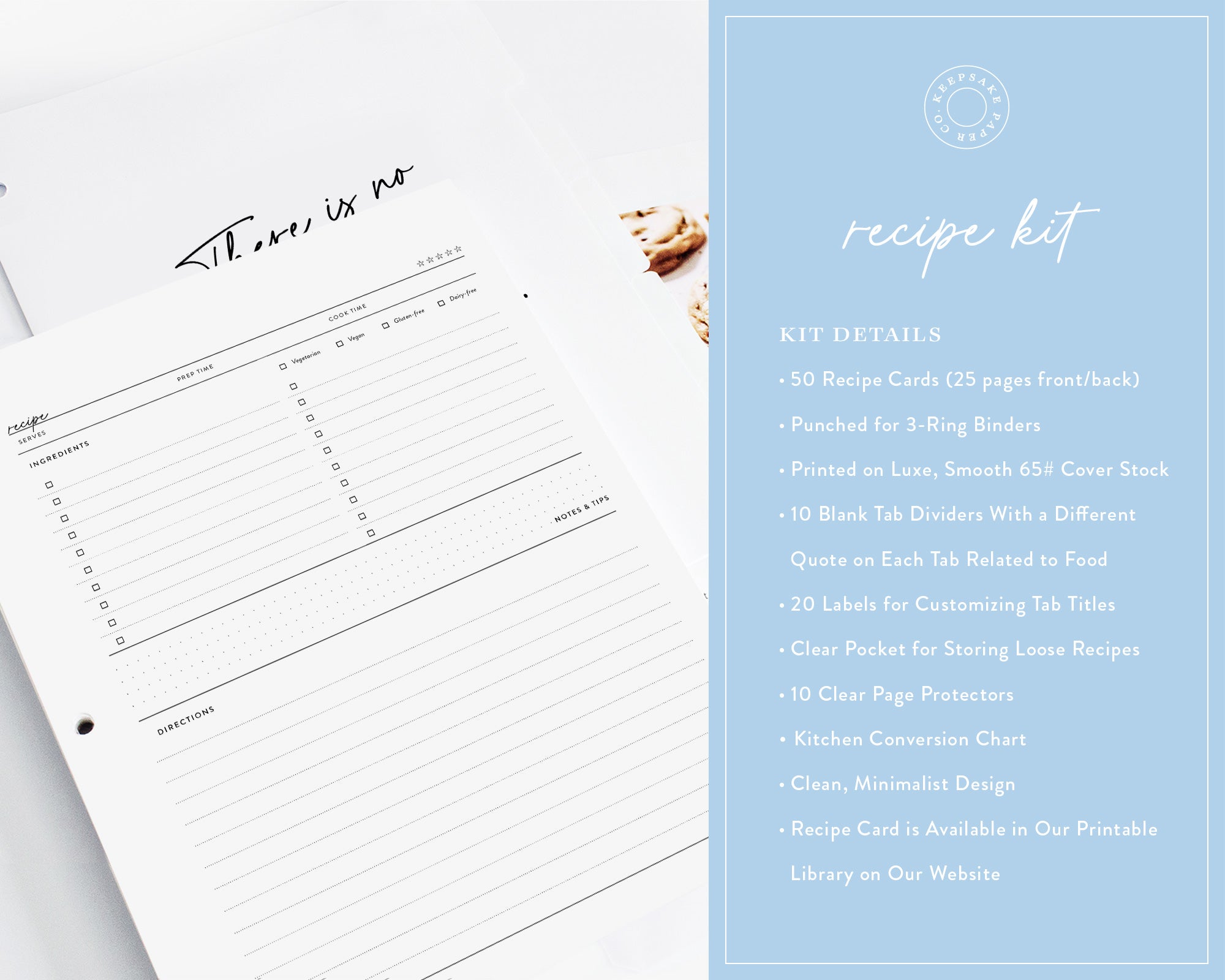 Recipe Binder Kit Recipe Binder Kit