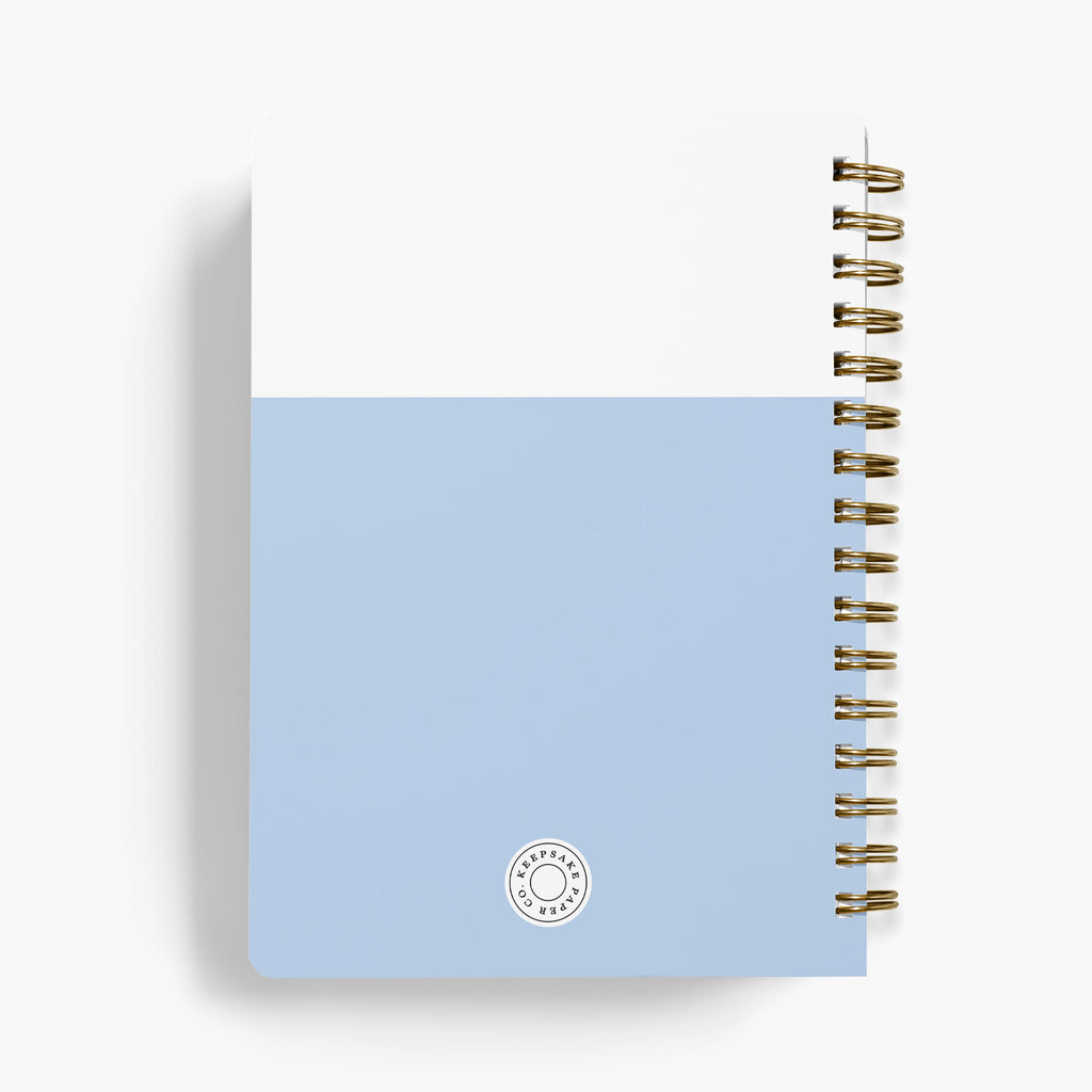 Wedding Planner — Colorblock design, back cover view