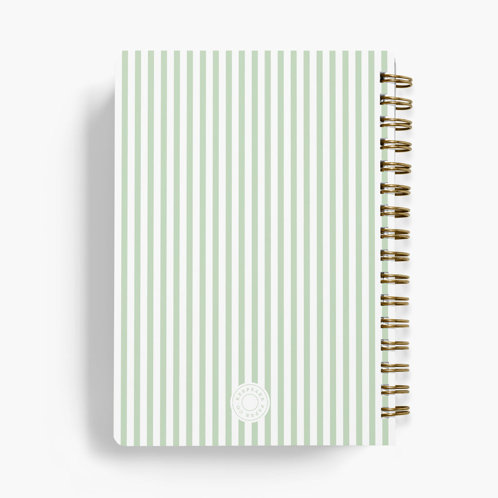 Wedding Planner — Floral Crest design, back cover view