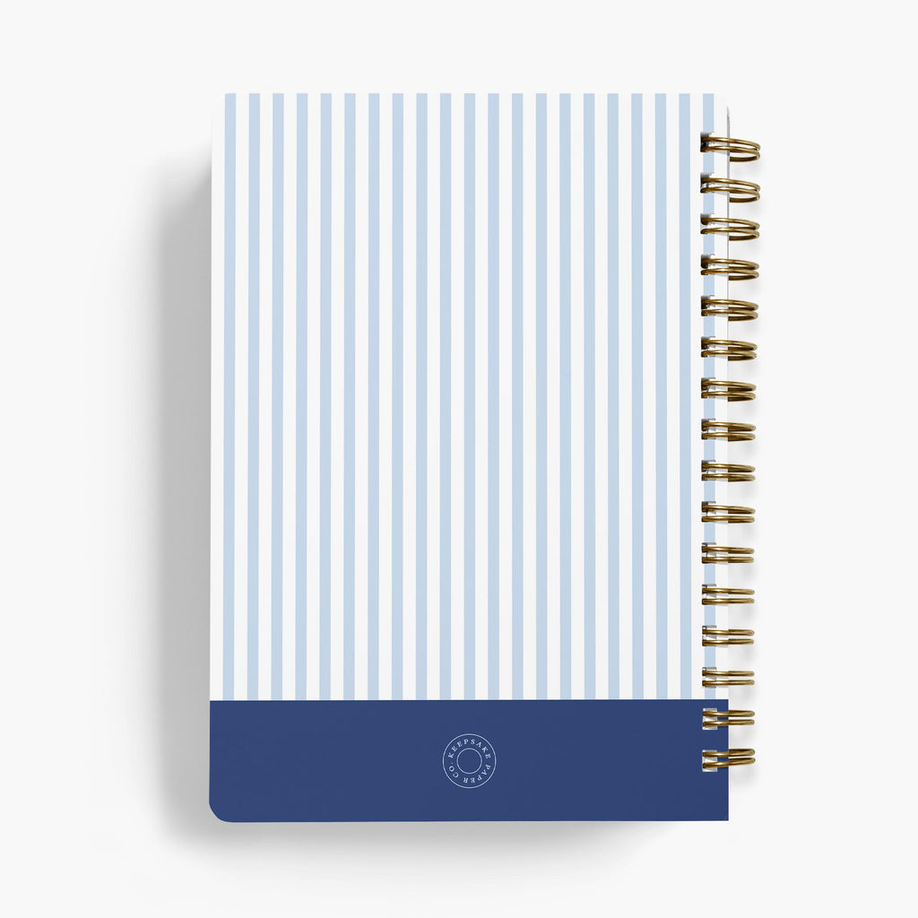 LGBT Wedding Planner — Classic Stripe design, back cover view