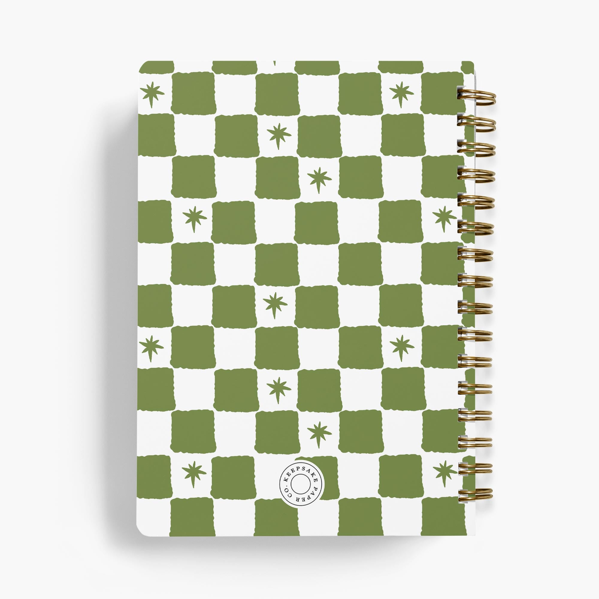 LGBT Wedding Planner — Painted Check design, back cover view