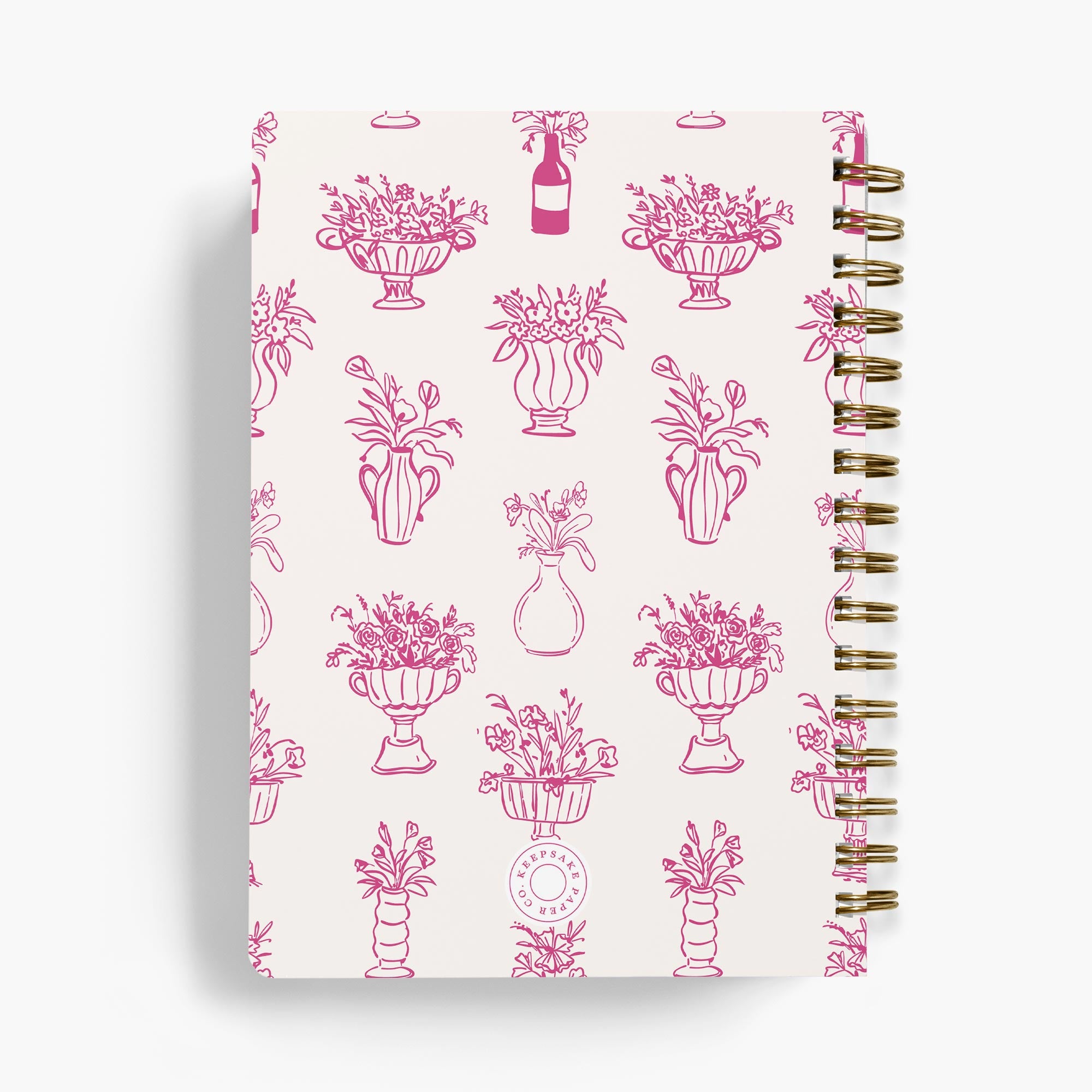 LGBT Wedding Planner — Floral Vases design, back cover view