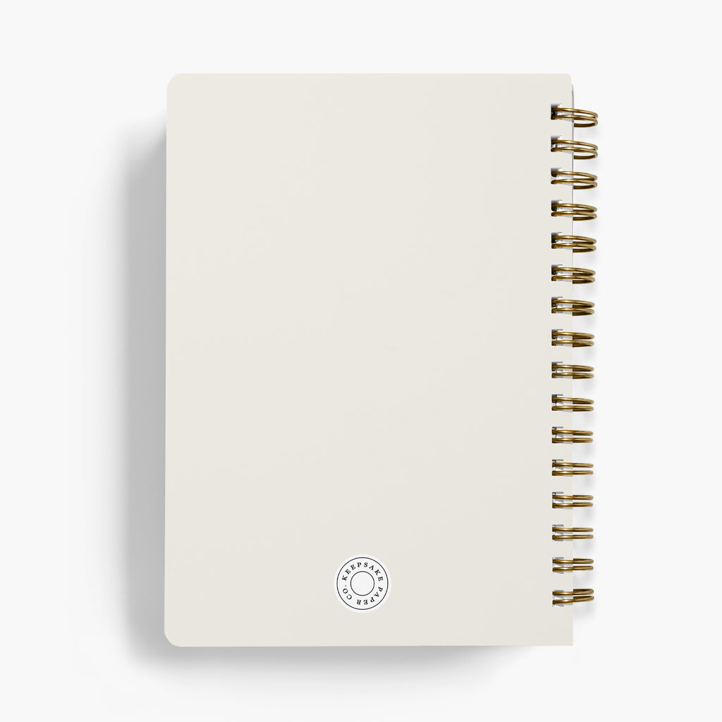 Wedding Planner — Modern Label design, back cover view