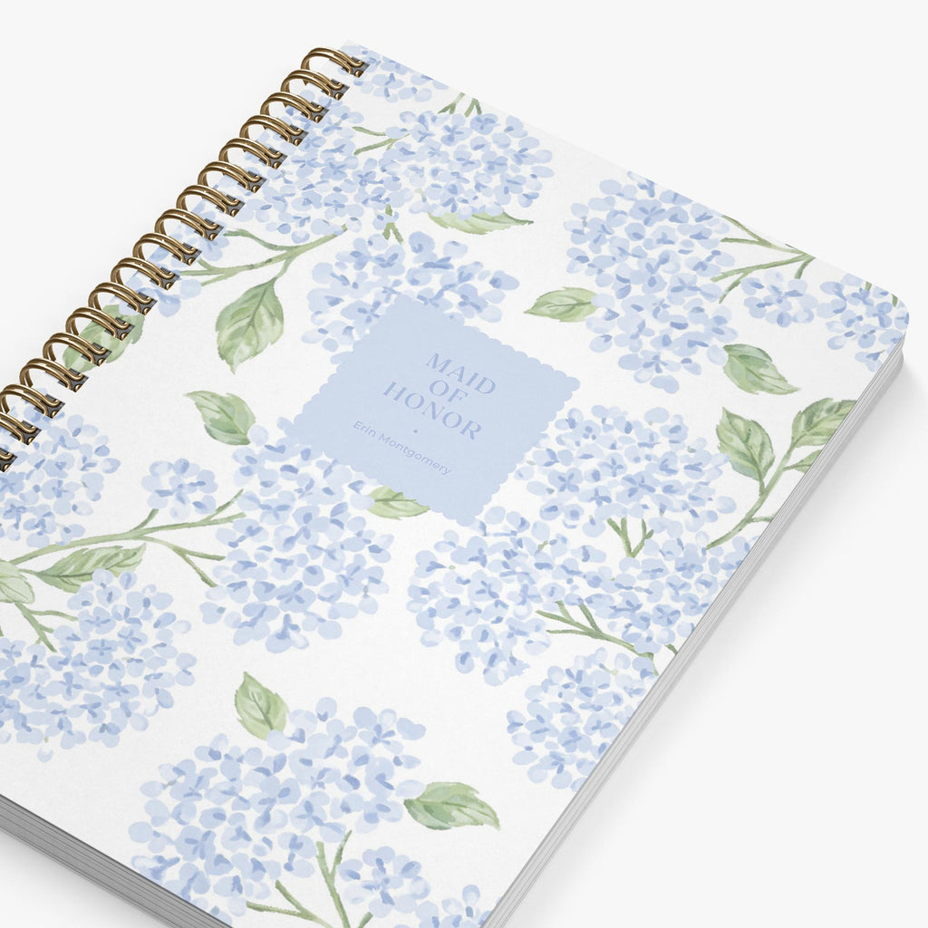 Maid of Honor Planner, angled view showing cover and spine