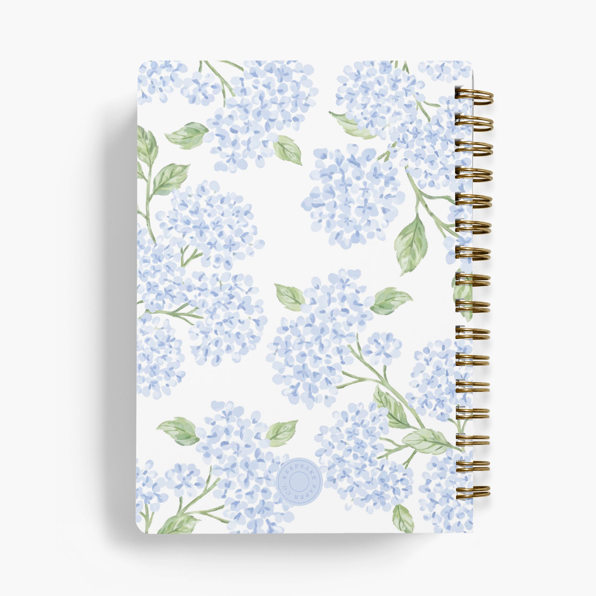 Wedding Planner  -  Sweet Hydrangea design, back cover view