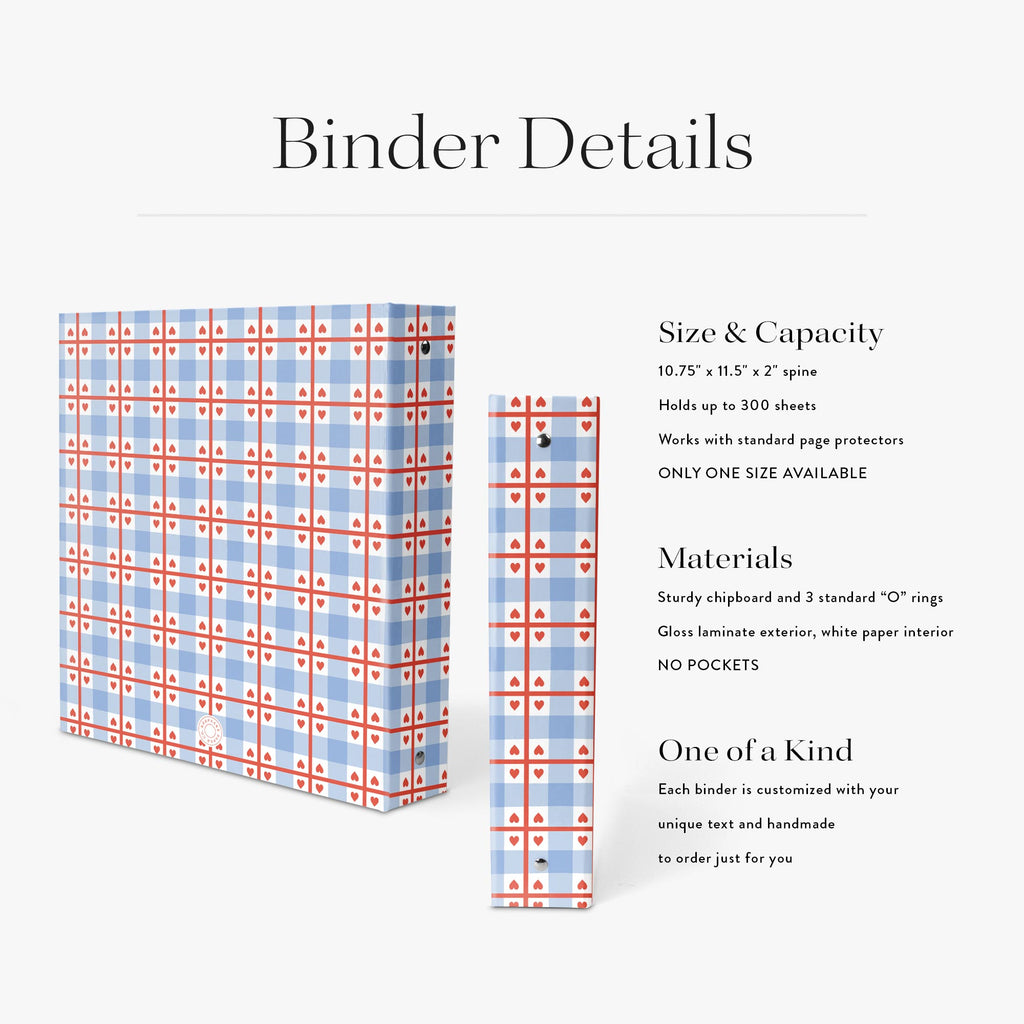Needlepoint Binder - Heirloom Heart