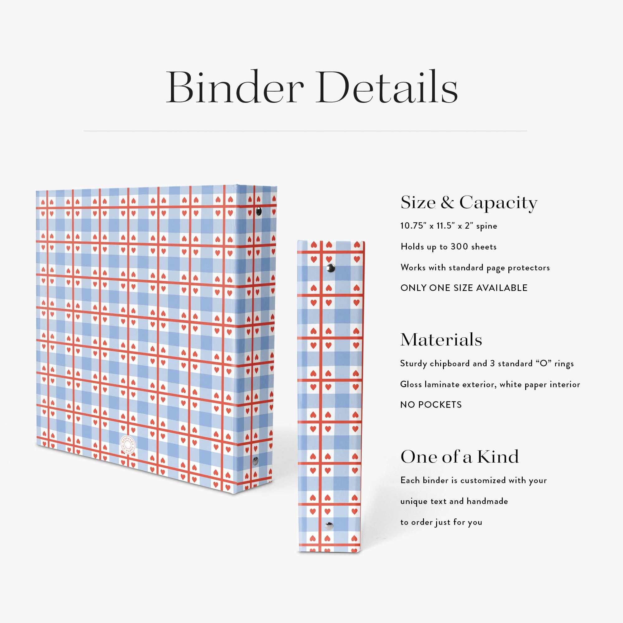 Needlepoint Binder - Heirloom Heart