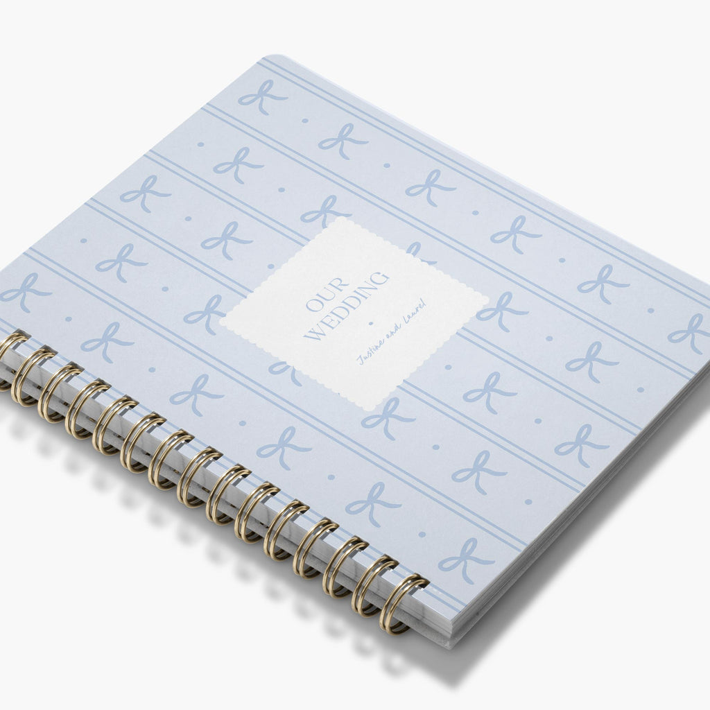 LGBT Wedding Planner — Darling Bows design, angled view showing cover and spine