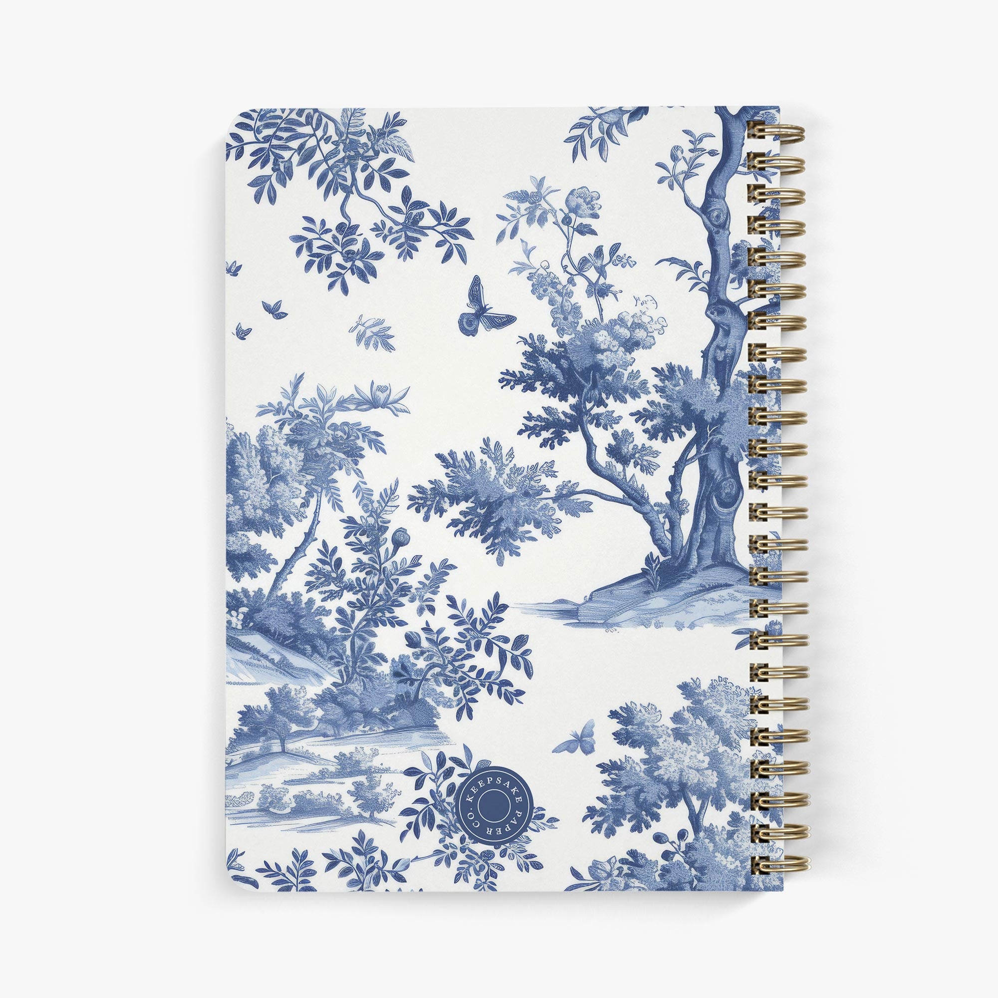 Mother of the Bride Planner — Classic Toile design, back cover view