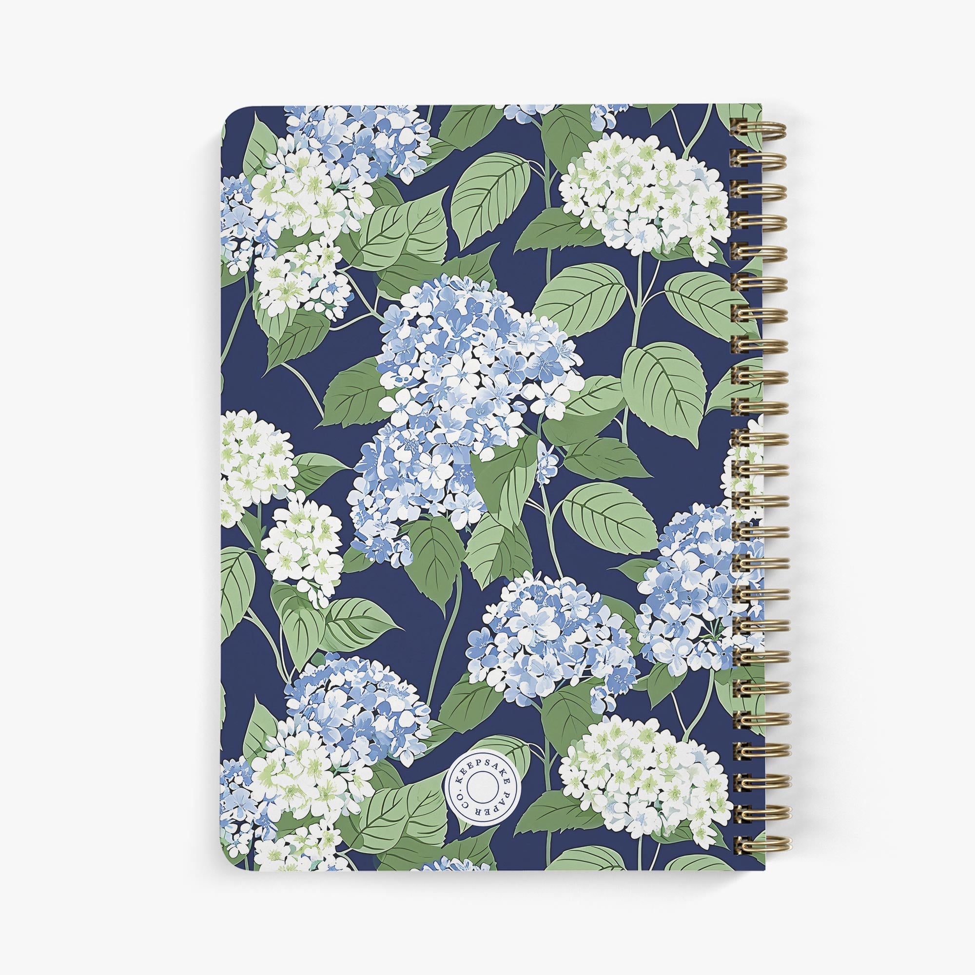 Mother of the Bride Planner — Cape Hydrangea design, back cover view