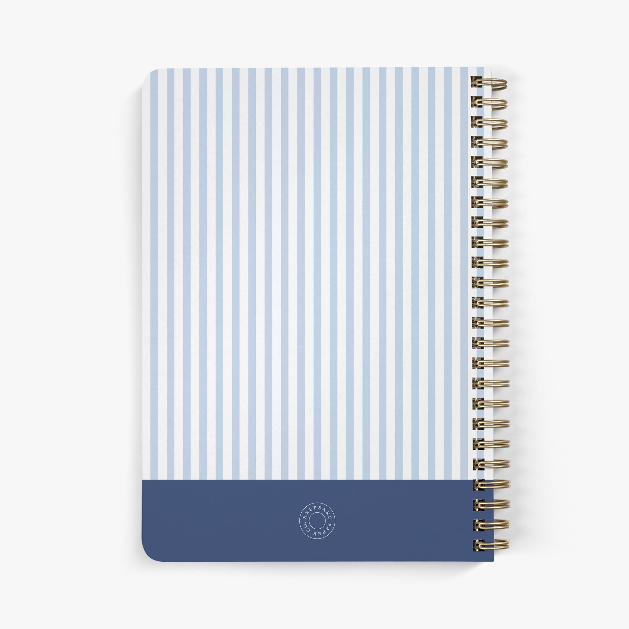 Mother of the Bride Planner — Classic Stripe design, back cover view