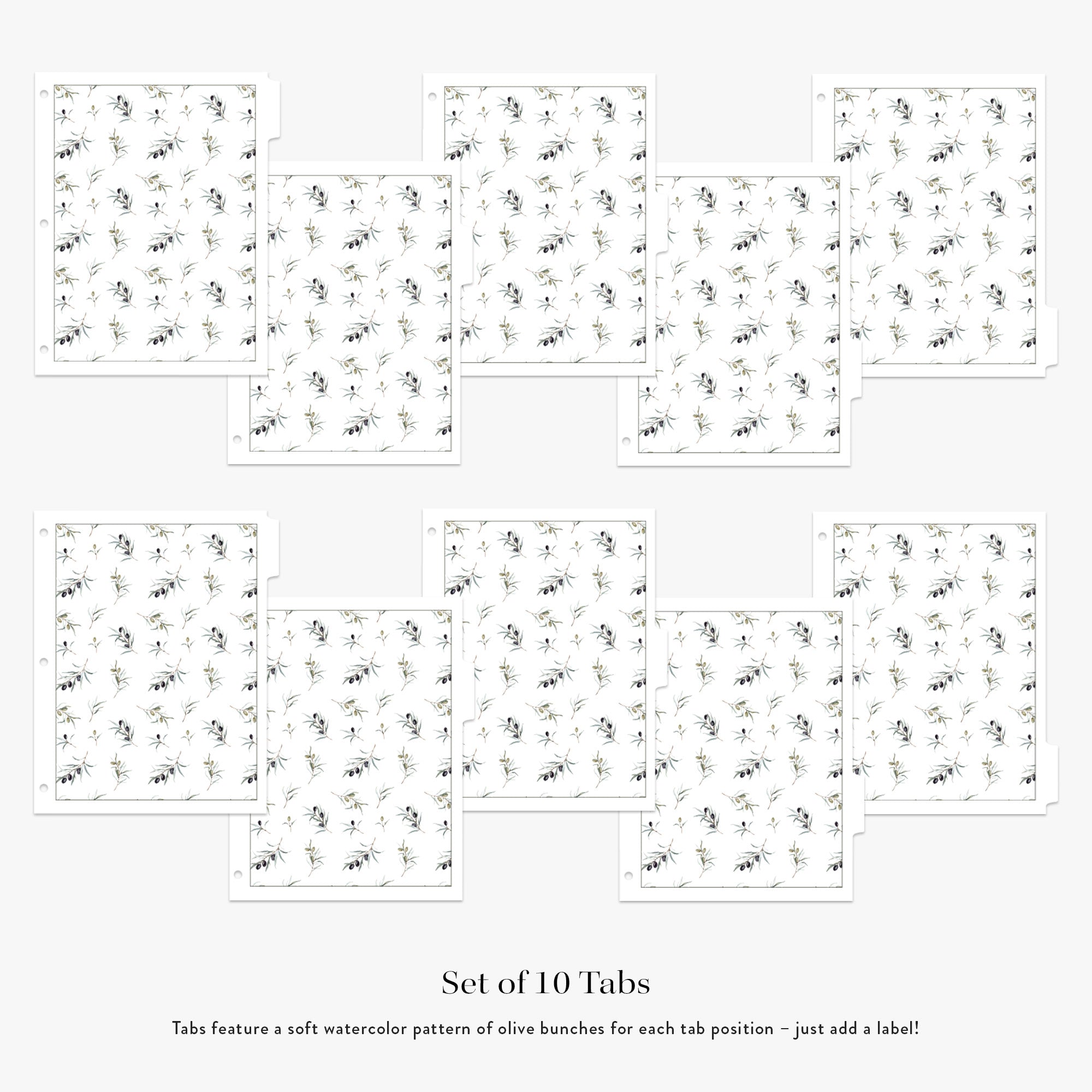 Recipe Tabs - Olive Bunch