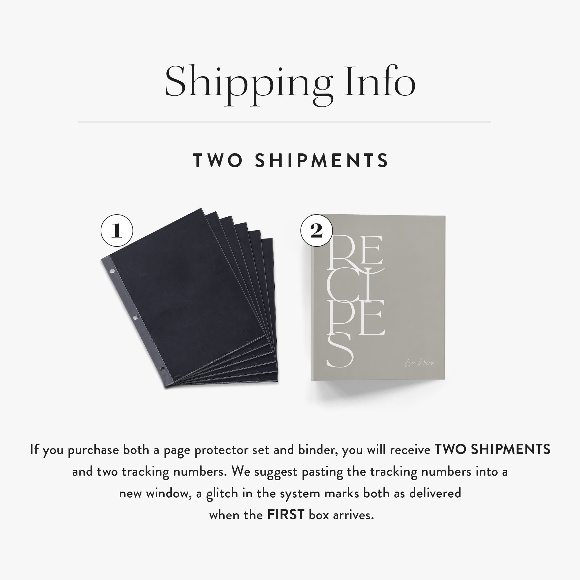 Recipe Binder Page Protectors