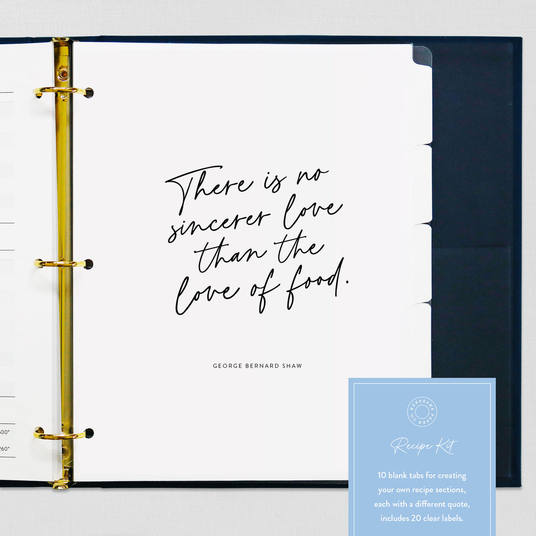 Recipe Binder Kit