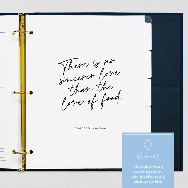 Recipe Binder Kit