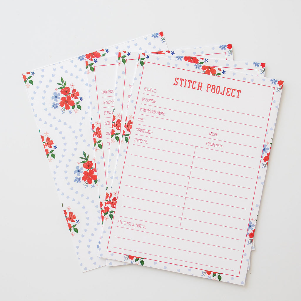 Needlepoint Project Cards - Heirloom Heart