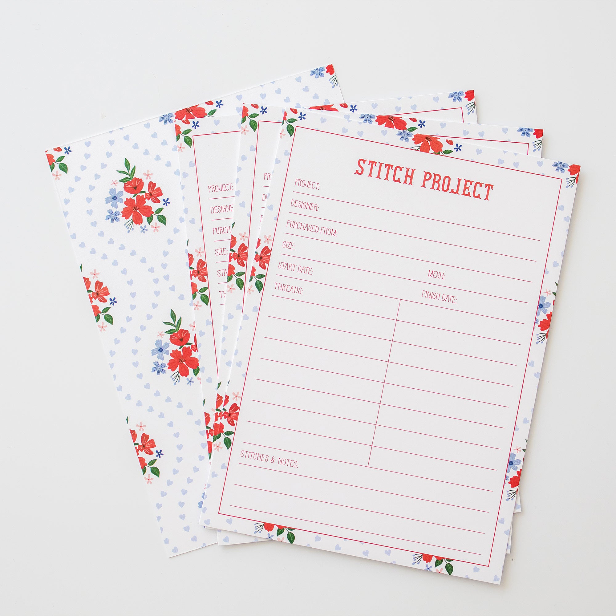 Needlepoint Project Cards - Heirloom Heart