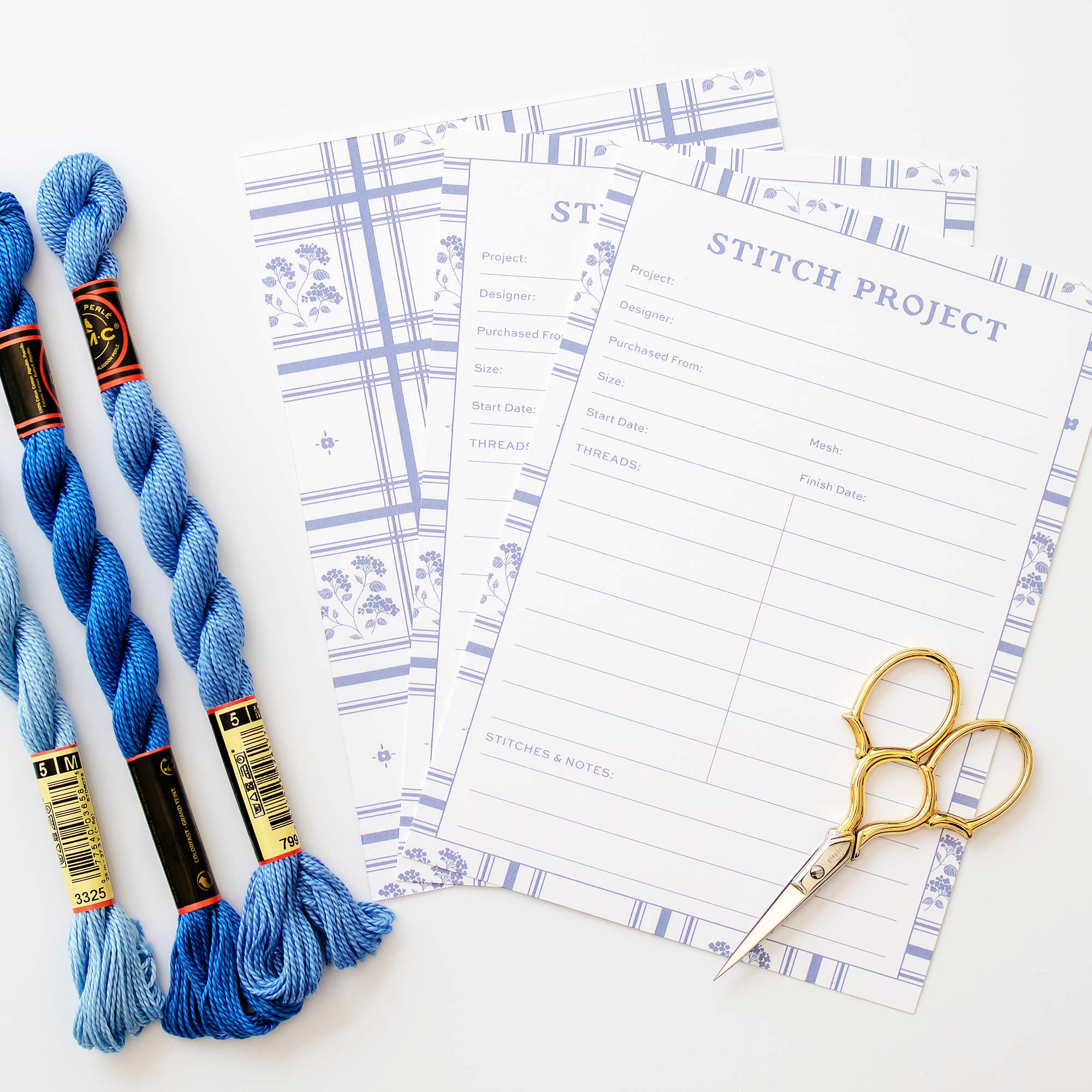 Needlepoint Project Cards - Heirloom Stripe