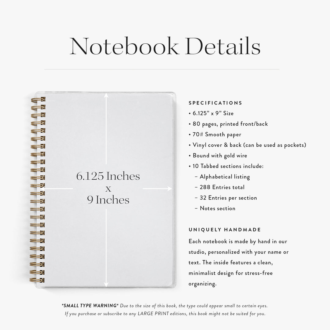 Password Keepers from Keepsake Paper Co. have 80 pages, glossy vinyl covers that double as pockets and are bound with gold wire