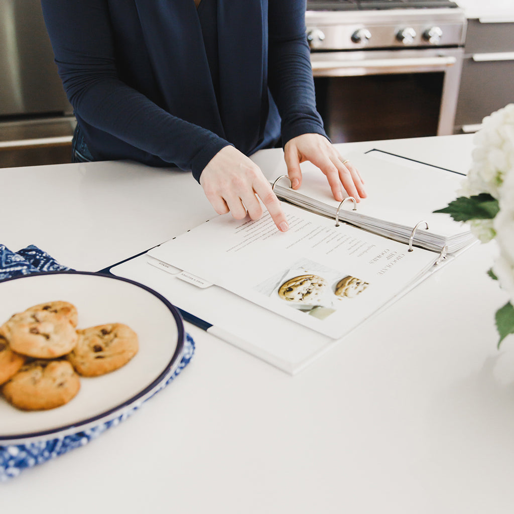 Create your own custom cookbook with one of our personalized recipe binders