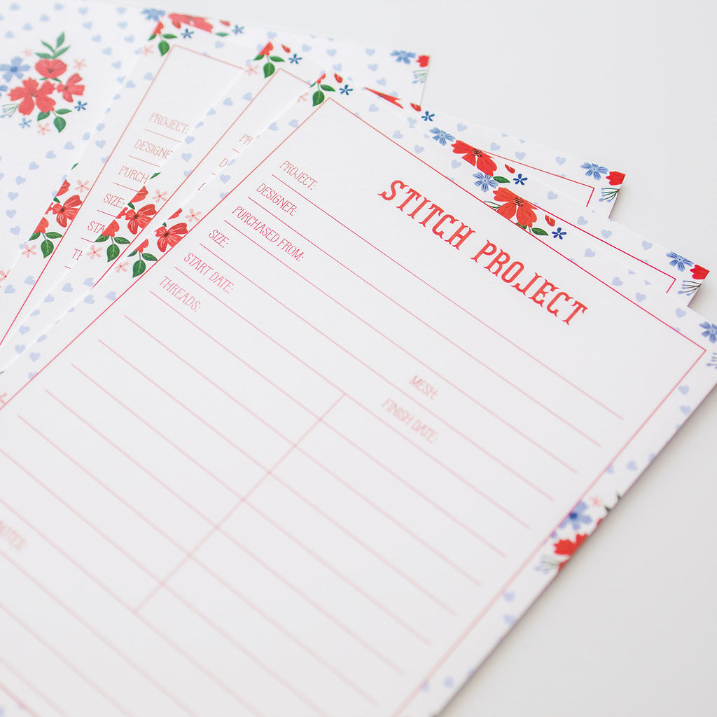 Needlepoint Project Cards - Heirloom Heart