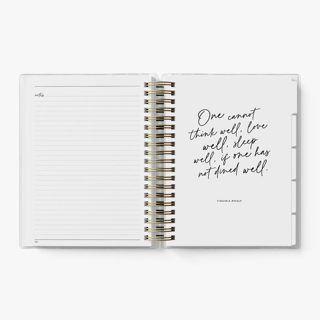 Each recipe section also has one notes page to jot down any menu ideas or tips and tricks that you learned while cooking