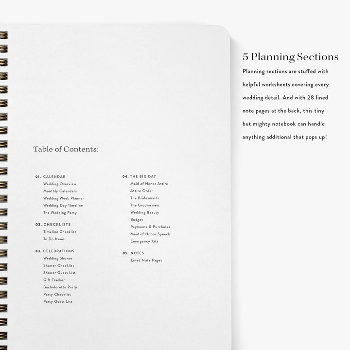 Maid of Honor Planner - Peony Toile