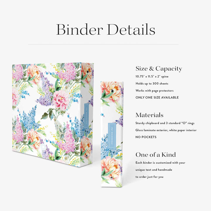 Chateau Floral Wedding Binder