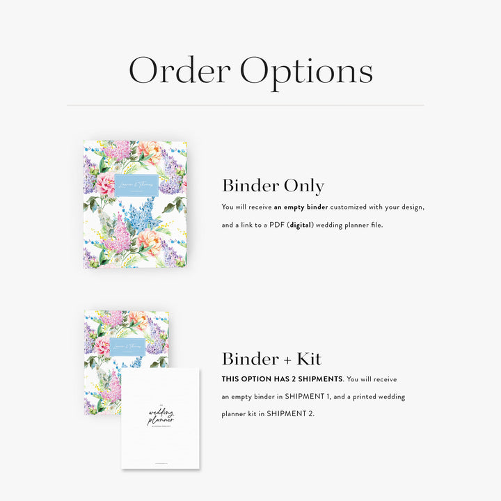 Chateau Floral Wedding Binder