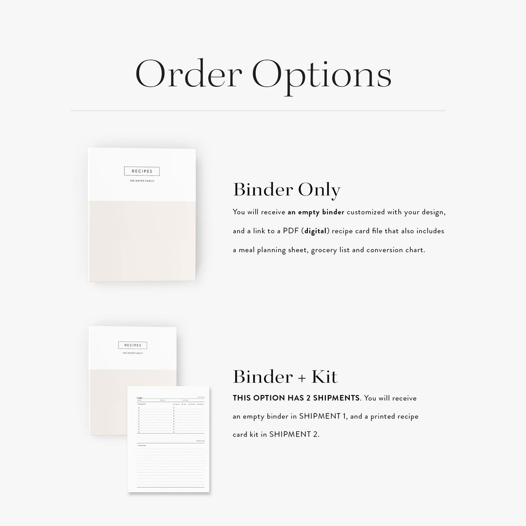 Colorblock Recipe Binder