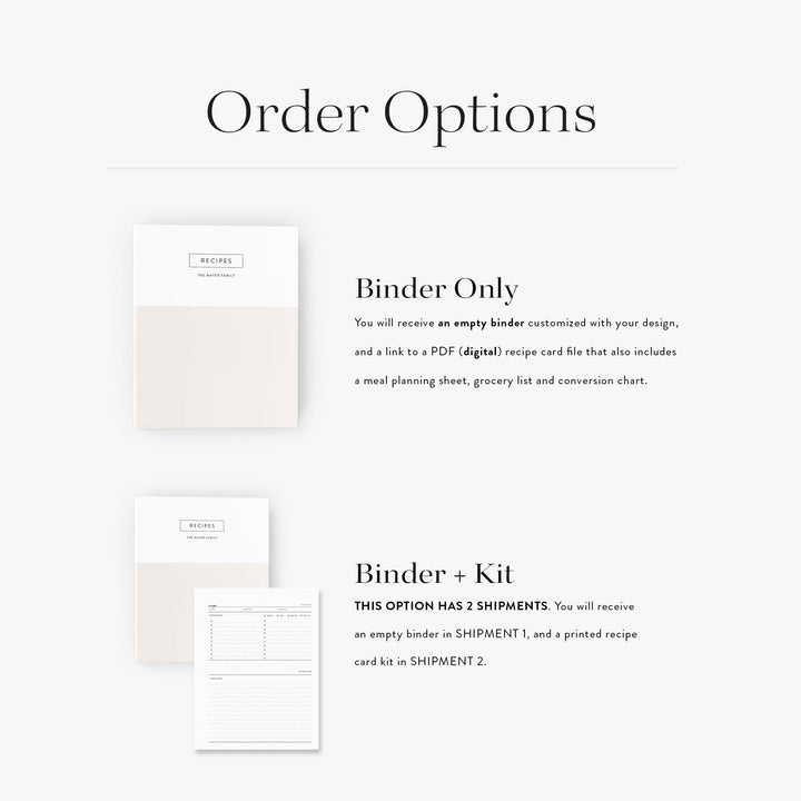 Colorblock Recipe Binder