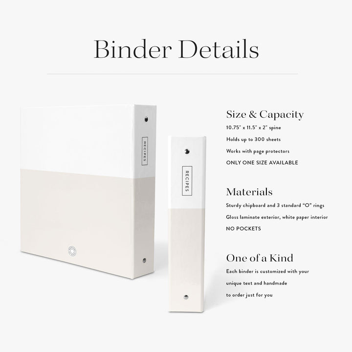 Colorblock Recipe Binder