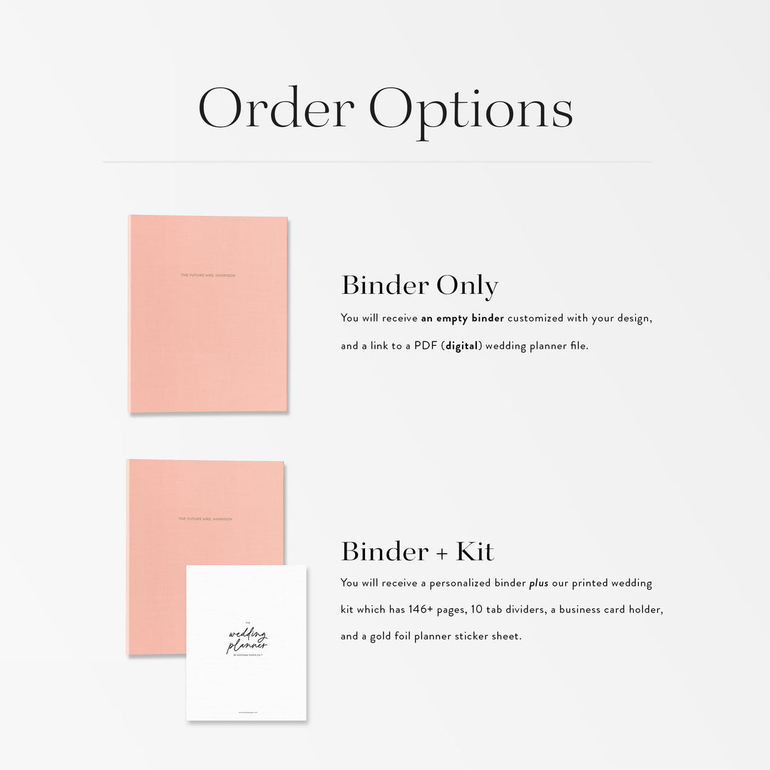 Future Mrs. Wedding Planning Binder