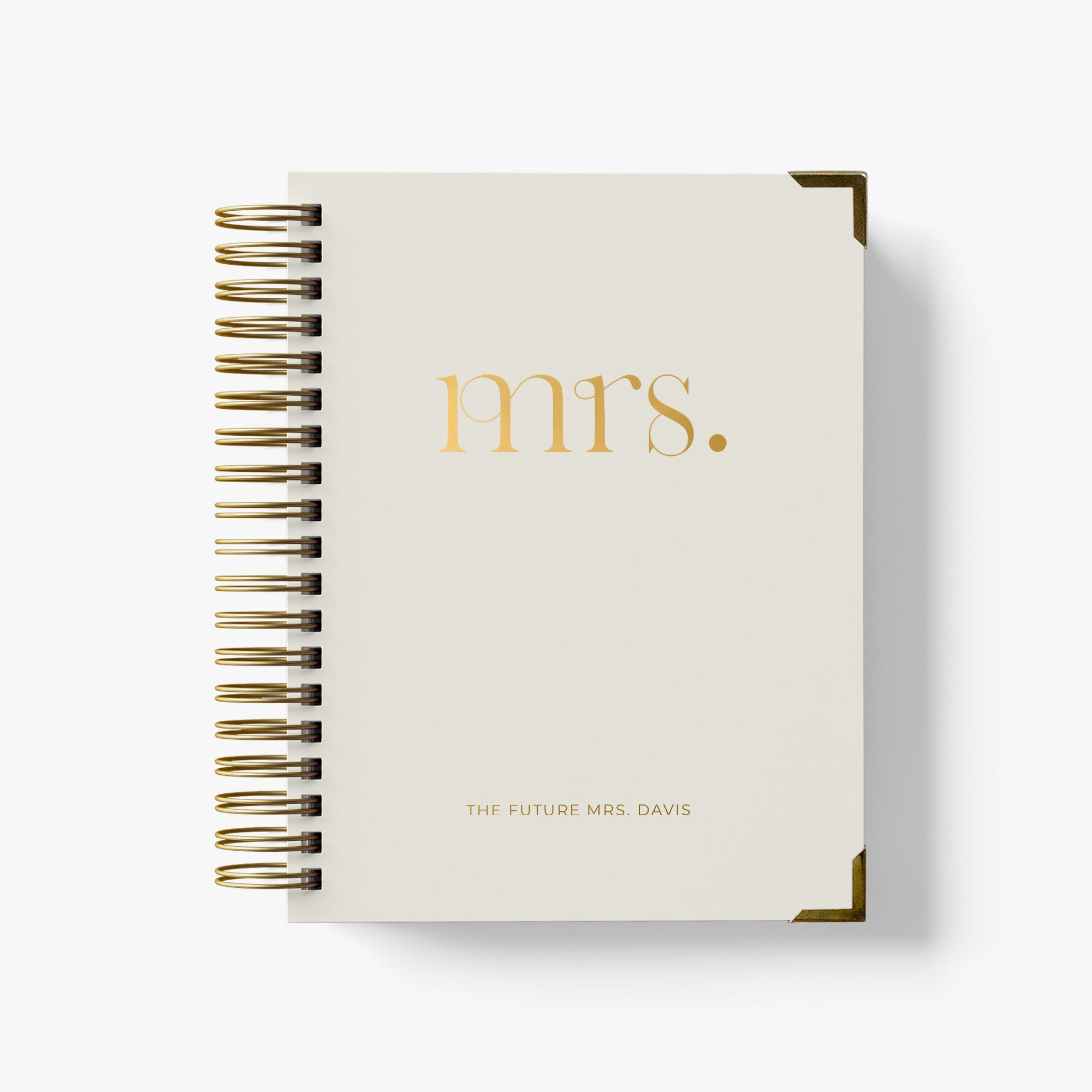 Our luxury wedding planner books are the best a bride can buy, featured in a bold foil mrs design