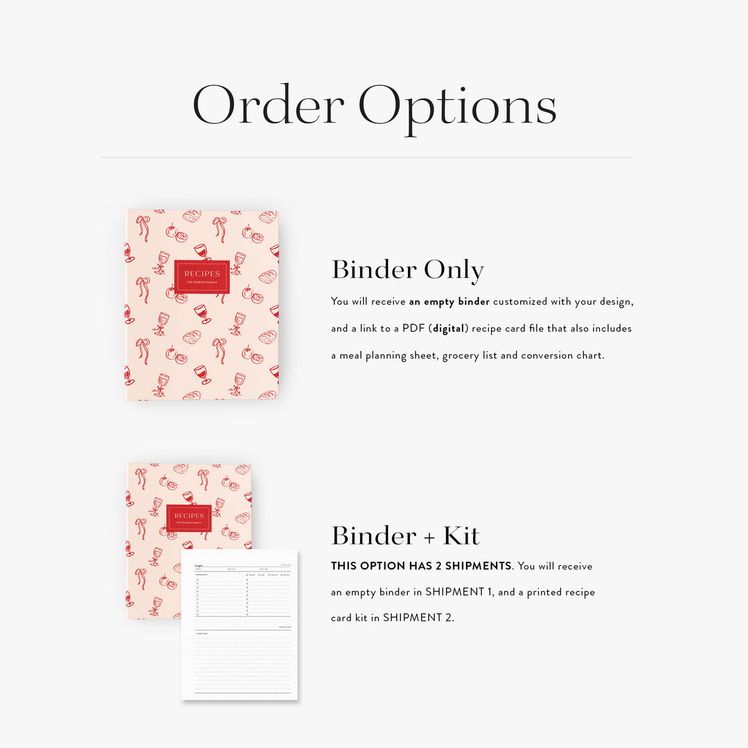 La Vie Recipe Binder