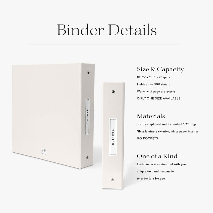 Label Wedding Binder