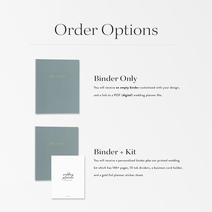 Personalized Wedding Binder