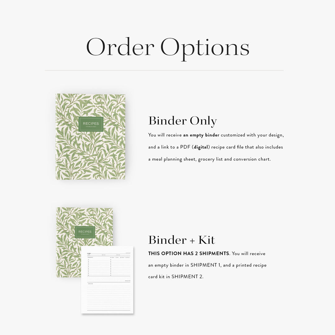 Willow Bough Recipe Binder