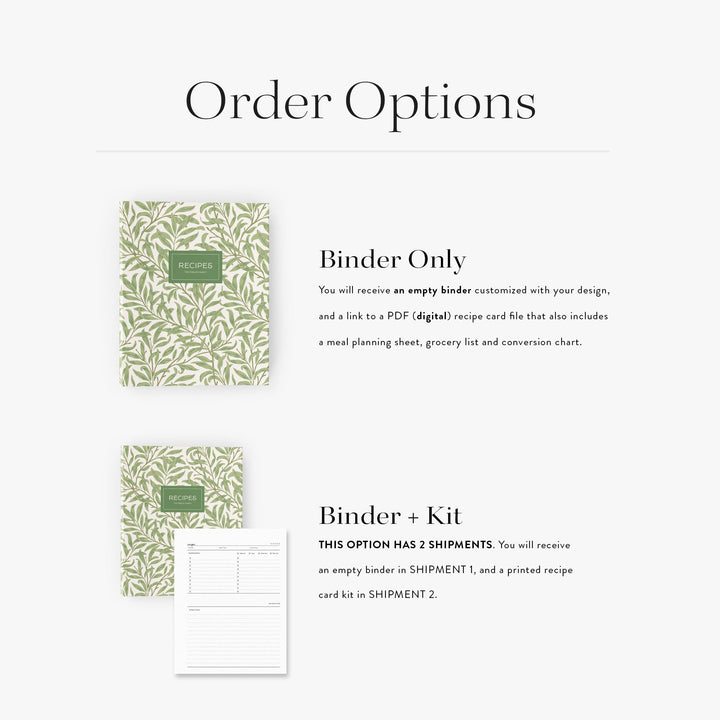 Willow Bough Recipe Binder