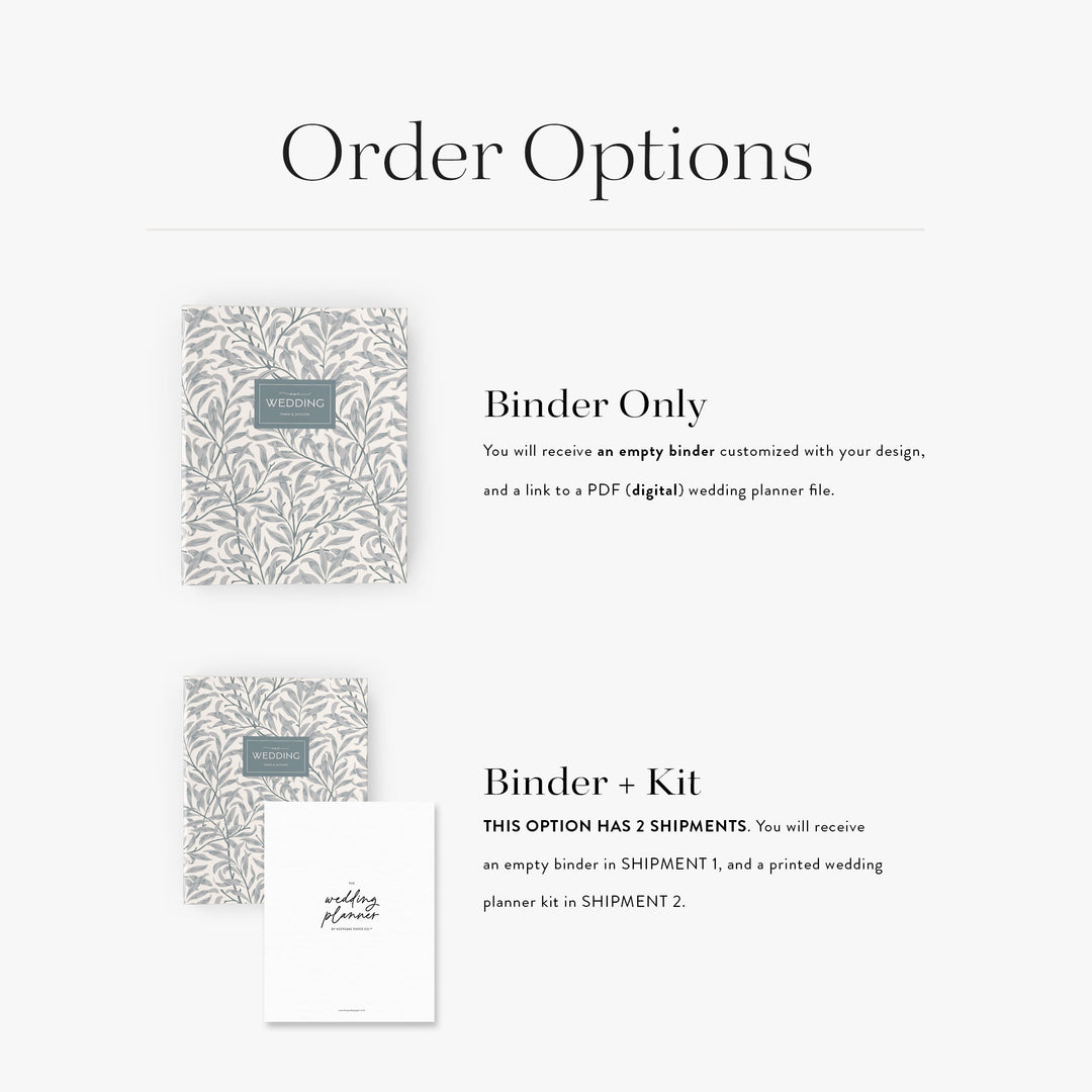 Willow Bough Wedding Binder